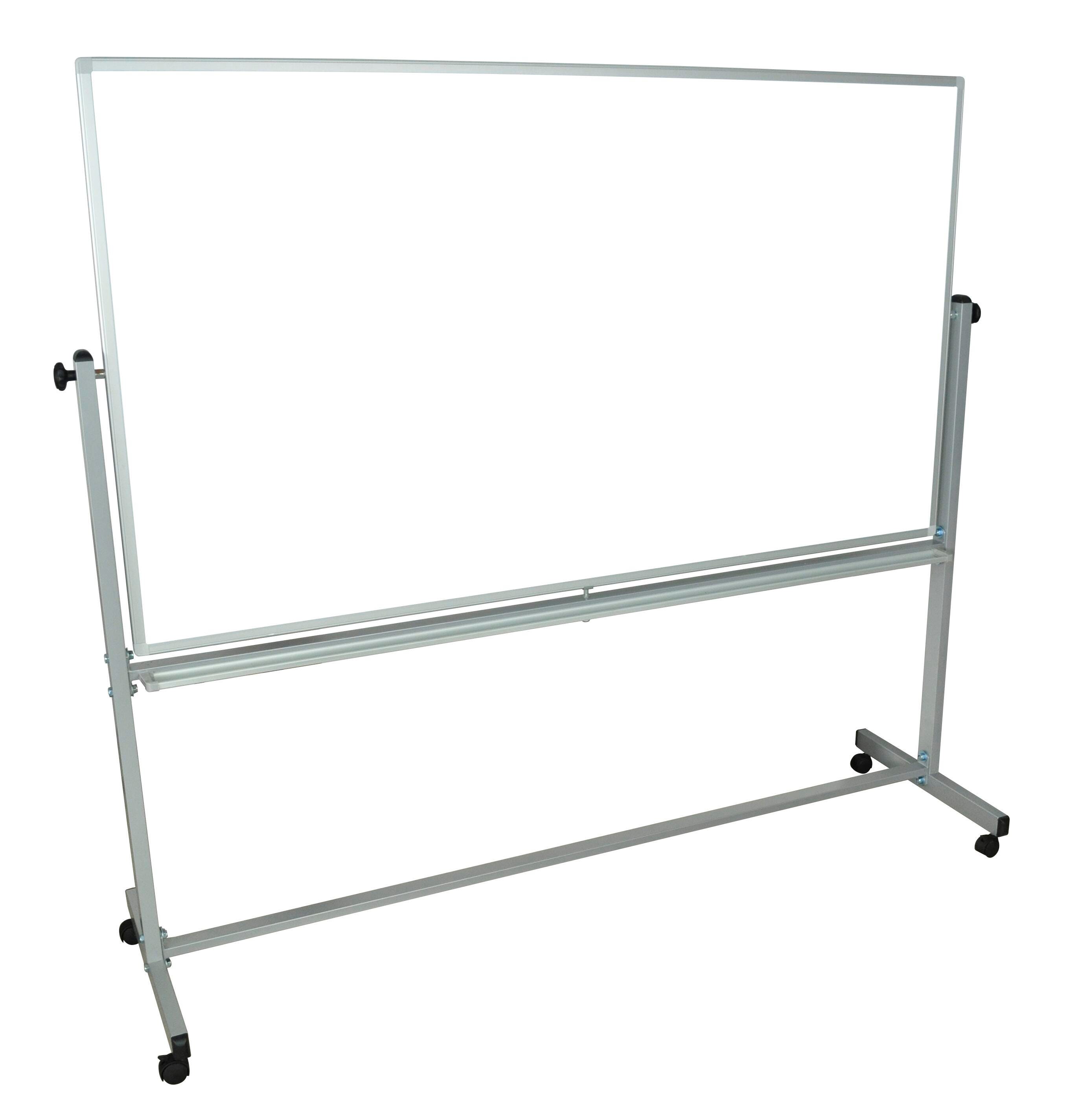 Luxor Double-Sided Magnetic Whiteboard, 74-1/2 x 23 x 69 Inches 1463595